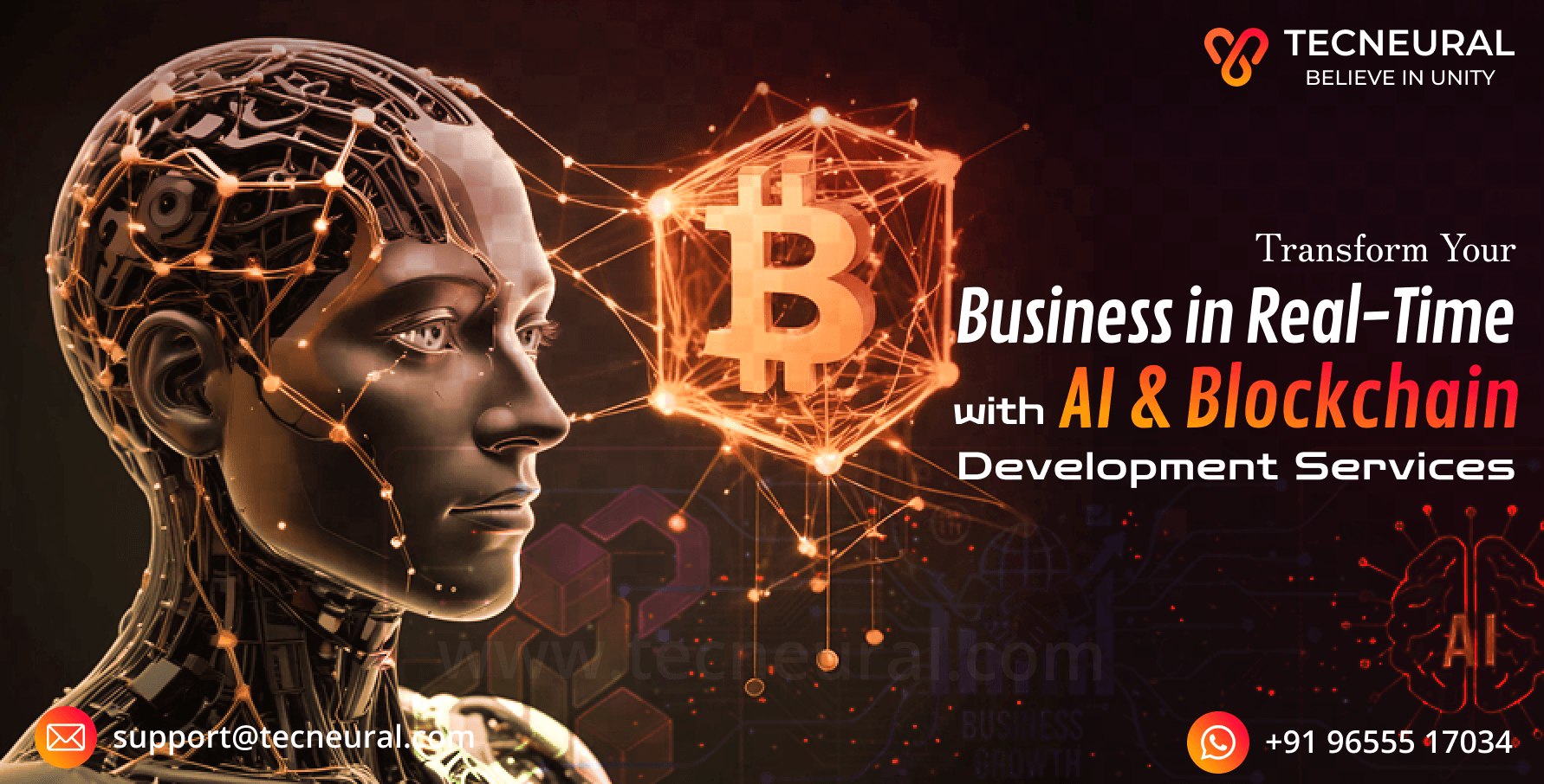 Transform Your Business in Real-Time with AI & Blockchain Development Services