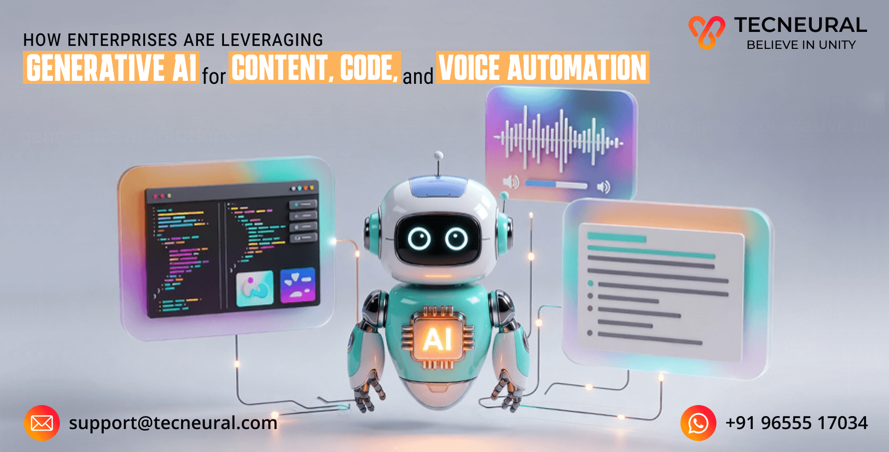 How Enterprises Are Leveraging Generative AI for Content, Code, and Voice Automation