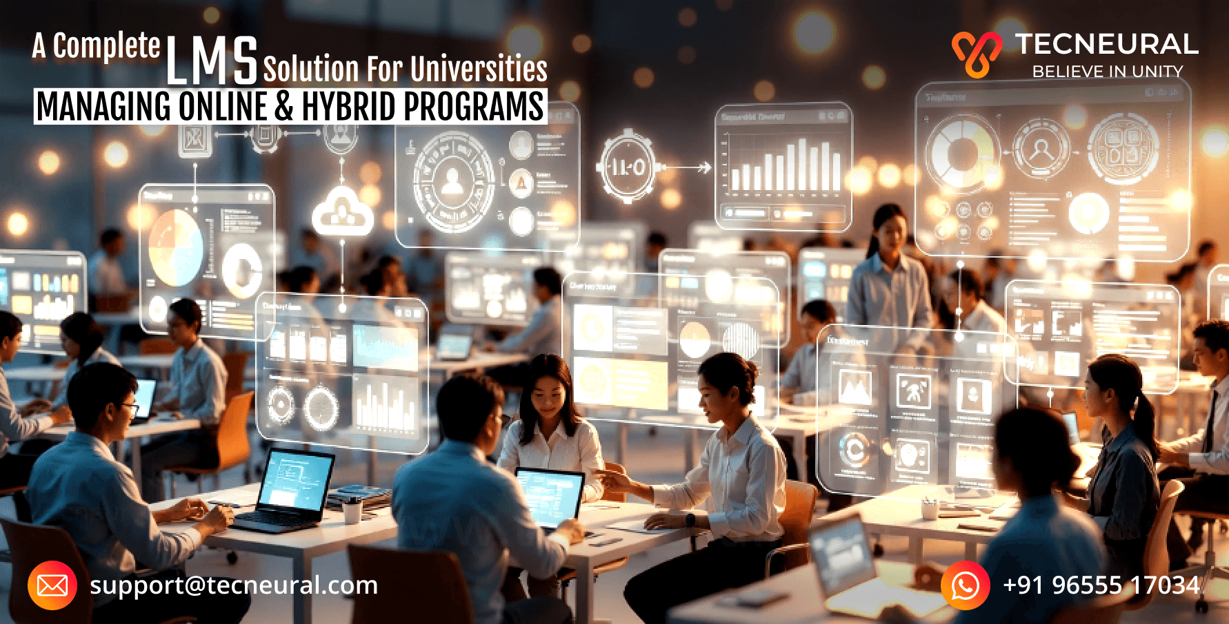 A Complete LMS Solution for Universities Managing Online & Hybrid Programs