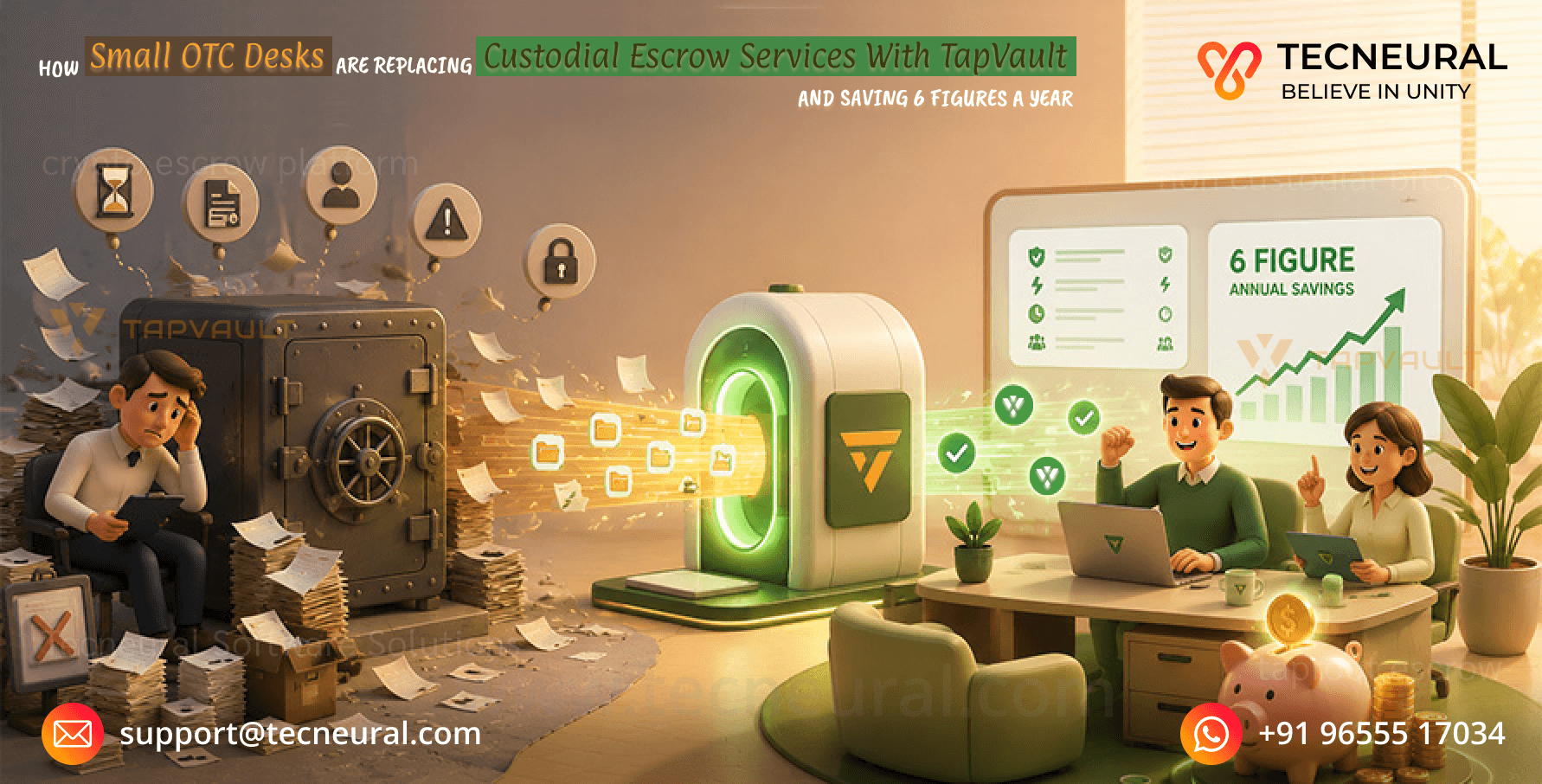 How Small OTC Desks Are Replacing Custodial Escrow Services with TapVault — and Saving 6 Figures a Year