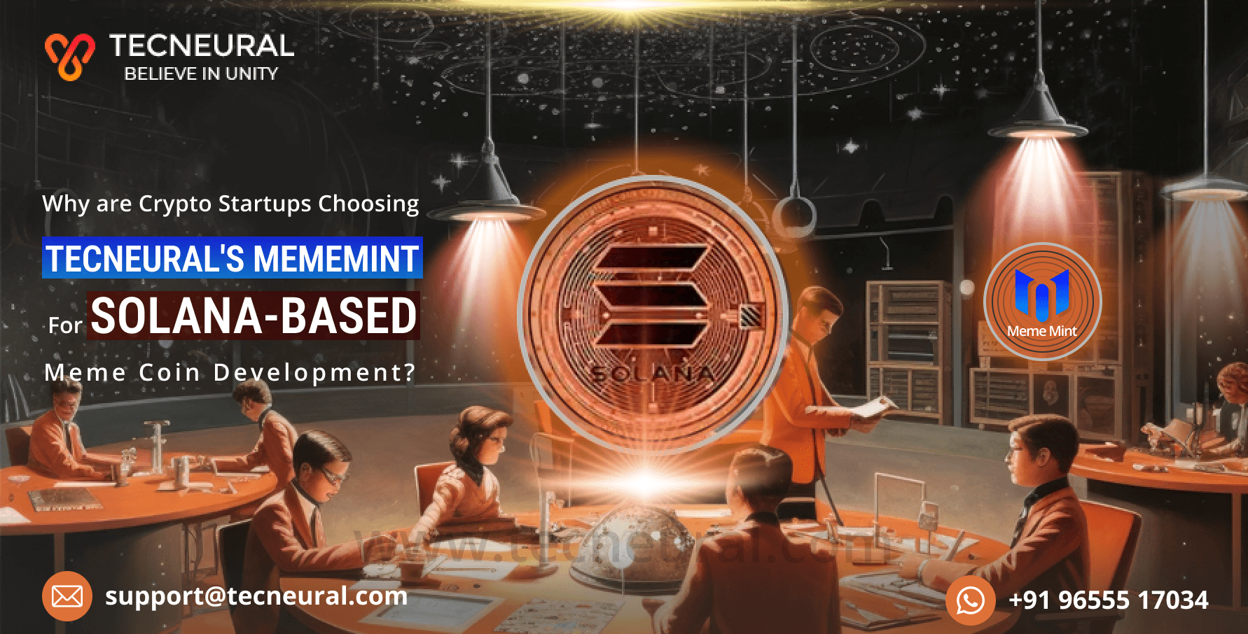 Why are Crypto Startups Choosing Tecneural's MemeMint for Solana-Based Meme Coin Development?