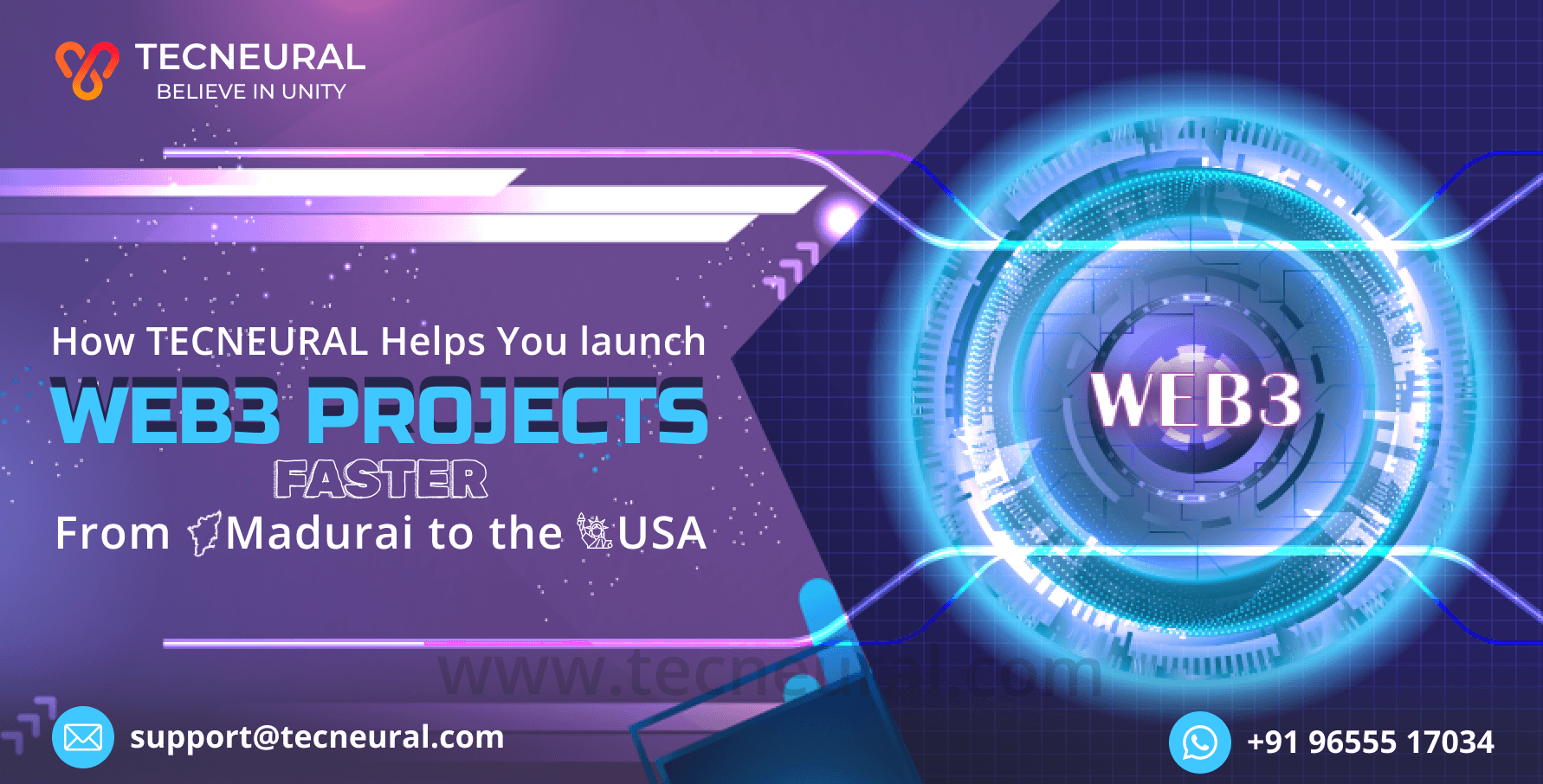How TecNeural Helps You Launch Web3 Projects Faster — From Madurai to the USA